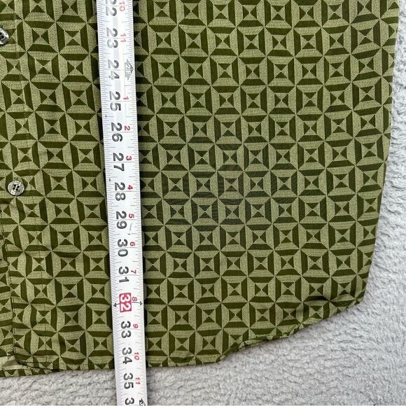 Willie Esco Shirt Mens‎ 2XL Green Long Sleeve Button Front Casually Hawaiian - Picture 9 of 12
